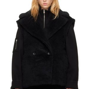 NWT Max Mara Libano alpaca wool-blend teddy vest. Brand new, never worn!